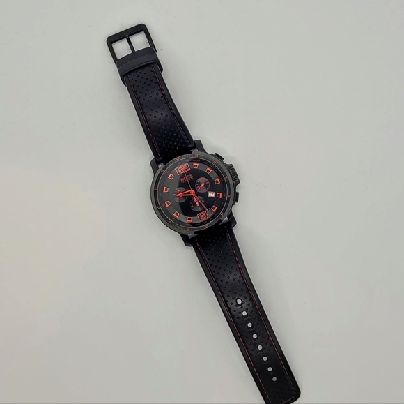 Hugo Boss Black Collection Chronograph Black Dial Black Silicone Men's Watch - Picture 5 of 7